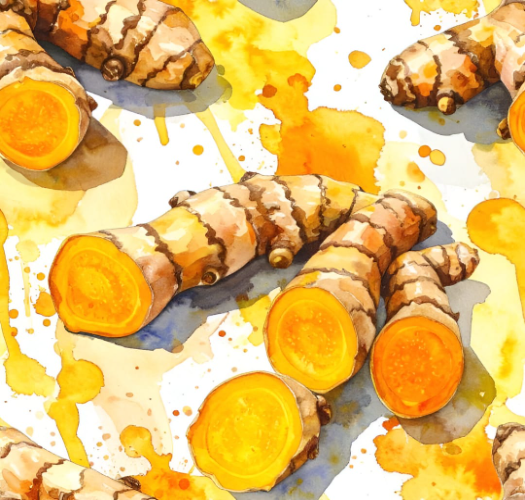 Turmeric essential oil extracted from turmeric rhizomes